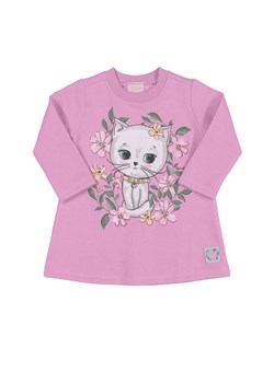 Różowa sukienka dla niemowlaka z kotkiem ze sklepu 5.10.15 w kategorii Sukienki niemowlęce - zdjęcie 169722494