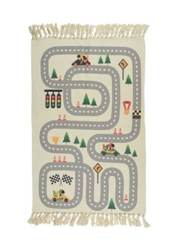 Dywanik dziecięcy prostokątny z frędzlami Tor Wyścigowy ze sklepu 5.10.15 w kategorii Tekstylia dziecięce - zdjęcie 169722683