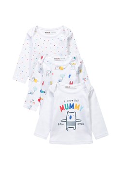 Bluzka niemowlęca bawełniana 3-pak- biała ze sklepu 5.10.15 w kategorii Kaftaniki i bluzki - zdjęcie 169722790