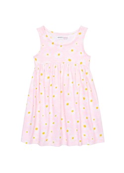 Sukienka dziewczęca na ramiączkach różowa w stokrotki ze sklepu 5.10.15 w kategorii Sukienki dziewczęce - zdjęcie 169722873