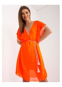 Zwiewna sukienka damska  z ażurowymi wstawkami ze sklepu 5.10.15 w kategorii Sukienki - zdjęcie 169723522