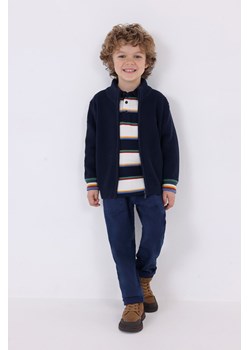 Granatowa bluza chłopięca z dzianiny swetrowej - Mayoral ze sklepu 5.10.15 w kategorii Swetry chłopięce - zdjęcie 169723930