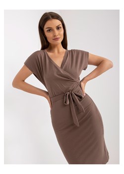 Kopertowa sukienka damska z wiązaniem ze sklepu 5.10.15 w kategorii Sukienki - zdjęcie 169724004
