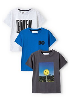T-shirt bawełniany dla chłopca 3-pak ze sklepu 5.10.15 w kategorii T-shirty chłopięce - zdjęcie 169724220