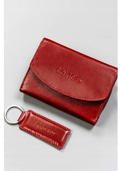 Rovicky  zestaw prezentowy: skórzany portfel damski i brelok czerwony ze sklepu 5.10.15 w kategorii Portfele damskie - zdjęcie 169724320