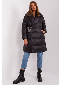 Czarna puchowa kurtka zimowa z pikowaniem ze sklepu 5.10.15 w kategorii Kurtki damskie - zdjęcie 169724444