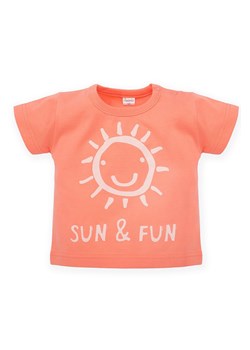 T-Shirt niemowlęcy pomarańczowy ze sklepu 5.10.15 w kategorii Koszulki niemowlęce - zdjęcie 169724601