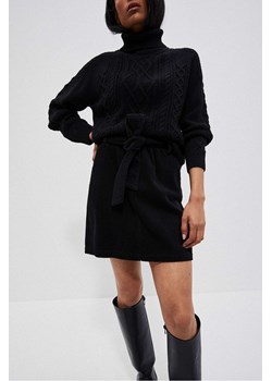 Czarna bawełniana sztruksowa spódnica damska ze sklepu 5.10.15 w kategorii Spódnice - zdjęcie 169724983