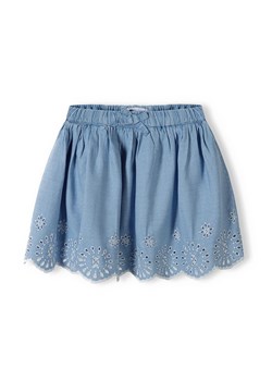 Niebieska spódniczka krótka niemowlęca haftowana ze sklepu 5.10.15 w kategorii Spódnice - zdjęcie 169725330
