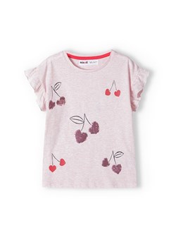 Różowa bluzka dla niemowlaka- wiśnie ze sklepu 5.10.15 w kategorii Koszulki niemowlęce - zdjęcie 169725651