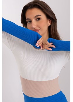 Ecru ciemnoniebieska bluzka basic w paski ze sklepu 5.10.15 w kategorii Bluzki damskie - zdjęcie 169725680