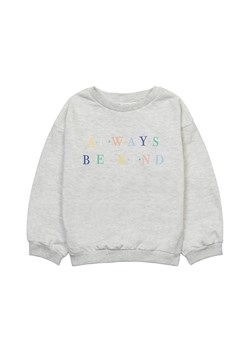 Szara bluza dziewczęca z napisem Always be kind ze sklepu 5.10.15 w kategorii Bluzy dziewczęce - zdjęcie 169725723