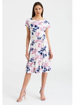 Sukienka damska z krótkim rękawem we wzory ze sklepu 5.10.15 w kategorii Sukienki - zdjęcie 169725754