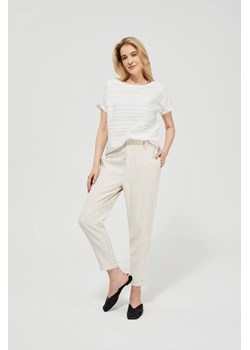 Spodnie damskie - beżowe ze sklepu 5.10.15 w kategorii Spodnie damskie - zdjęcie 169725783