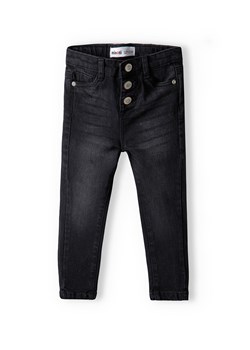 Czarne spodnie jeansowe skinny dla niemowlaka ze sklepu 5.10.15 w kategorii Spodnie i półśpiochy - zdjęcie 169725801