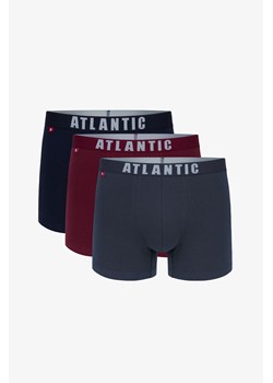 Atlantic męskie bokserki gładkie z bawełny 3-pak ze sklepu 5.10.15 w kategorii Majtki męskie - zdjęcie 169725812