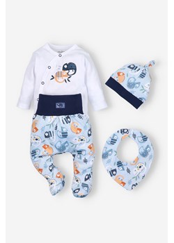 Komplet niemowlęcy : body-półśpiochy-czapka-apaszka ze sklepu 5.10.15 w kategorii Komplety niemowlęce - zdjęcie 169725821