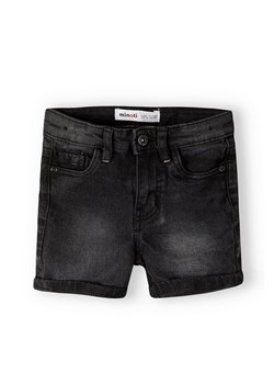 Czarne jeansowe krótkie spodenki dla chłopca ze sklepu 5.10.15 w kategorii Spodenki chłopięce - zdjęcie 169725854