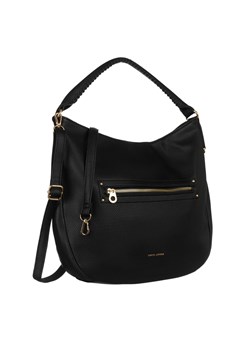 Duża shopperka damska ze skóry ekologicznej - David Jones - czarna ze sklepu 5.10.15 w kategorii Torby Shopper bag - zdjęcie 169725890