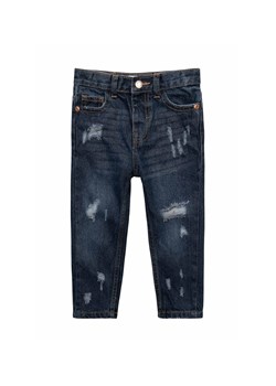 Jeansy dla dziewczynki ciemne- mom jean ze sklepu 5.10.15 w kategorii Spodnie dziewczęce - zdjęcie 169725900