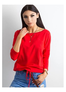 Bluzka damska z wiązaniem - czerwona ze sklepu 5.10.15 w kategorii Bluzki damskie - zdjęcie 169725912