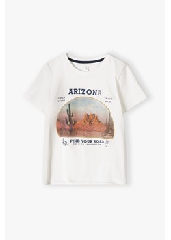 T-shirt bawełniany dla chłopca z nadrukiem - Arizona ze sklepu 5.10.15 w kategorii T-shirty chłopięce - zdjęcie 169726290