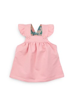 Sukienka niemowlęca z bawełny organicznej - różowa ze sklepu 5.10.15 w kategorii Sukienki niemowlęce - zdjęcie 169726361