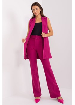 Komplet garniturowy damski z kamizelką fioletowy ze sklepu 5.10.15 w kategorii Komplety i garnitury damskie - zdjęcie 169726400