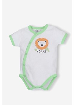 Body niemowlęce z bawełny organicznej dla chłopca - LION ze sklepu 5.10.15 w kategorii Body niemowlęce - zdjęcie 169726434