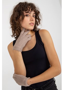 Beżowe damskie rękawiczki zimowe ze sklepu 5.10.15 w kategorii Rękawiczki damskie - zdjęcie 169726511