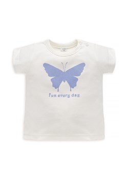 T-shirt dla dziewczynki z bawełny Imagine ecru ze sklepu 5.10.15 w kategorii Bluzki dziewczęce - zdjęcie 169726950