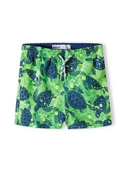 Zielone szorty kąpielowe dla chłopca w żółwie ze sklepu 5.10.15 w kategorii Kąpielówki chłopięce - zdjęcie 169727131