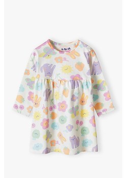 Kolorowa dzianinowa sukienka dla niemowlaka- 5.10.15. ze sklepu 5.10.15 w kategorii Sukienki niemowlęce - zdjęcie 169727150
