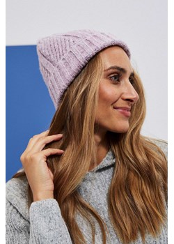 Dzianinowa czapka damska ze wzorem w jodełkę ze sklepu 5.10.15 w kategorii Czapki zimowe damskie - zdjęcie 169727350