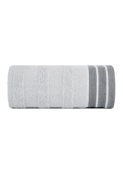 Popielaty ręcznik z ozdobnymi pasami 70x140 cm ze sklepu 5.10.15 w kategorii Ręczniki - zdjęcie 169727470