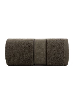 Ręcznik kąpielowy LIANA z bawełny 70x140 cm ciemnobrązowy ze sklepu 5.10.15 w kategorii Ręczniki - zdjęcie 169727552
