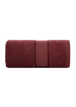 Ręcznik kąpielowy LIANA z bawełny 50x90 cm bordowy ze sklepu 5.10.15 w kategorii Ręczniki - zdjęcie 169727632