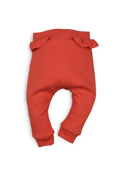 Spodnie niemowlęce z bawełny organicznej czerwone ze sklepu 5.10.15 w kategorii Spodnie i półśpiochy - zdjęcie 169727661