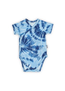 Bawełniane body niemowlęce we wzory niebieskie ze sklepu 5.10.15 w kategorii Body niemowlęce - zdjęcie 169727720