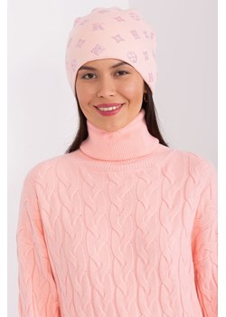 Jasnoróżowa czapka zimowa z dodatkiem kaszmiru ze sklepu 5.10.15 w kategorii Czapki zimowe damskie - zdjęcie 169727864