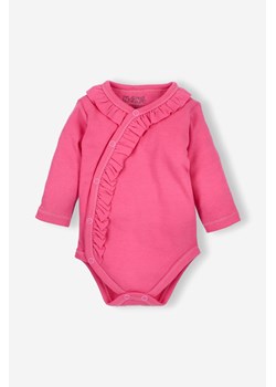 Body niemowlęce z bawełny organicznej dla dziewczynki - różowe - Nini ze sklepu 5.10.15 w kategorii Body niemowlęce - zdjęcie 169727954