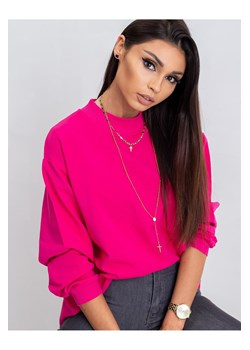 Bluza damska dresowa basic - różowa ze sklepu 5.10.15 w kategorii Bluzy damskie - zdjęcie 169727982