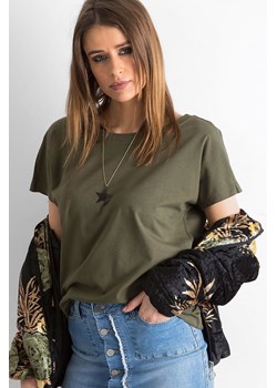 Khaki t-shirt  damski Fire ze sklepu 5.10.15 w kategorii Bluzki damskie - zdjęcie 169728000