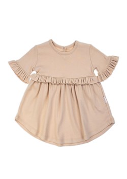 Sukienka bawełniana dziewczęca z krótkim rękawem Bunia ze sklepu 5.10.15 w kategorii Sukienki niemowlęce - zdjęcie 169728344