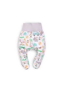Bawełniane półśpiochy niemowlęce w zwierzęta ze sklepu 5.10.15 w kategorii Spodnie i półśpiochy - zdjęcie 169728394