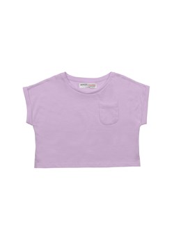 Liliowy top dla niemowlaka z kieszonką ze sklepu 5.10.15 w kategorii Koszulki niemowlęce - zdjęcie 169728422
