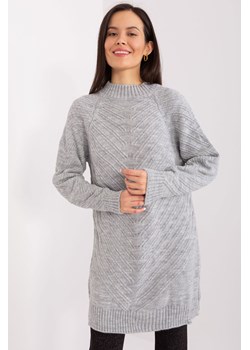 Szary sweter oversize ze ściągaczami ze sklepu 5.10.15 w kategorii Swetry damskie - zdjęcie 169728454