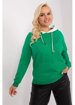 Bluza damska basic plus size zielony ze sklepu 5.10.15 w kategorii Bluzy damskie - zdjęcie 169728491