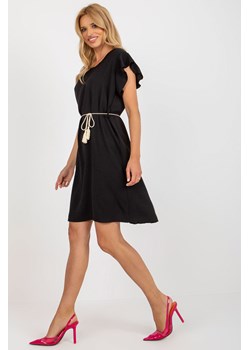 Czarna letnia sukienka na co dzień z koronką na plecach ze sklepu 5.10.15 w kategorii Sukienki - zdjęcie 169728633