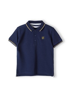 Granatowa koszulka polo dla chłopca z krótkim rękawem ze sklepu 5.10.15 w kategorii T-shirty chłopięce - zdjęcie 169728722